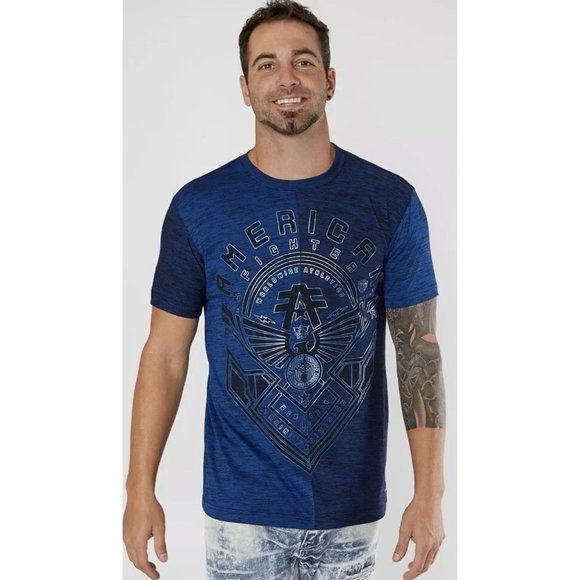 American Fighter Other - AMERICAN FIGHTER Men's T-Shirt HUNTSVILLE TEE Blue
